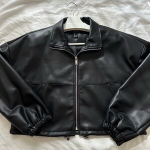 Forever 21 Faux Leather Jacket, Size Small